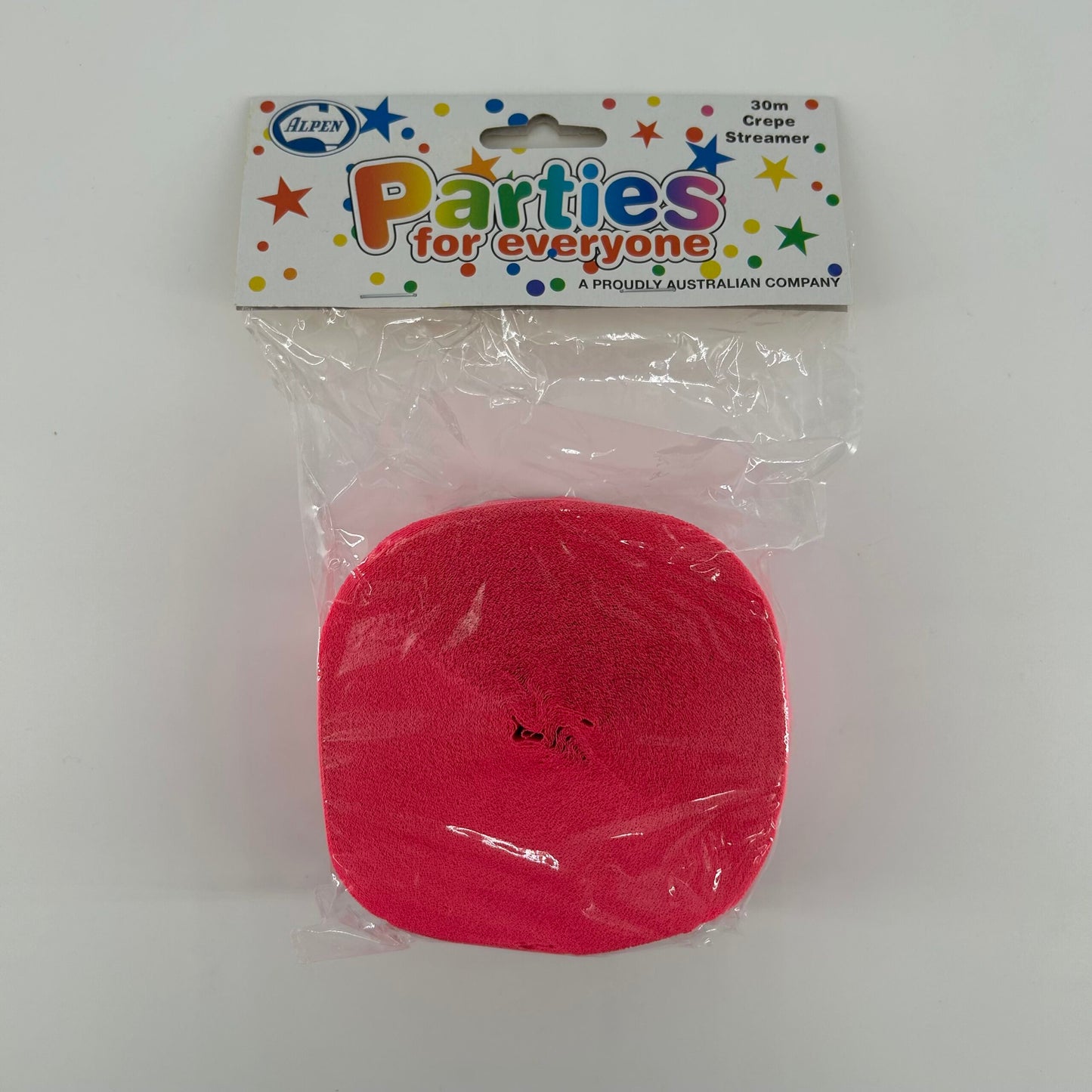 Paper Crepe Streamer 30m CERISE image 0