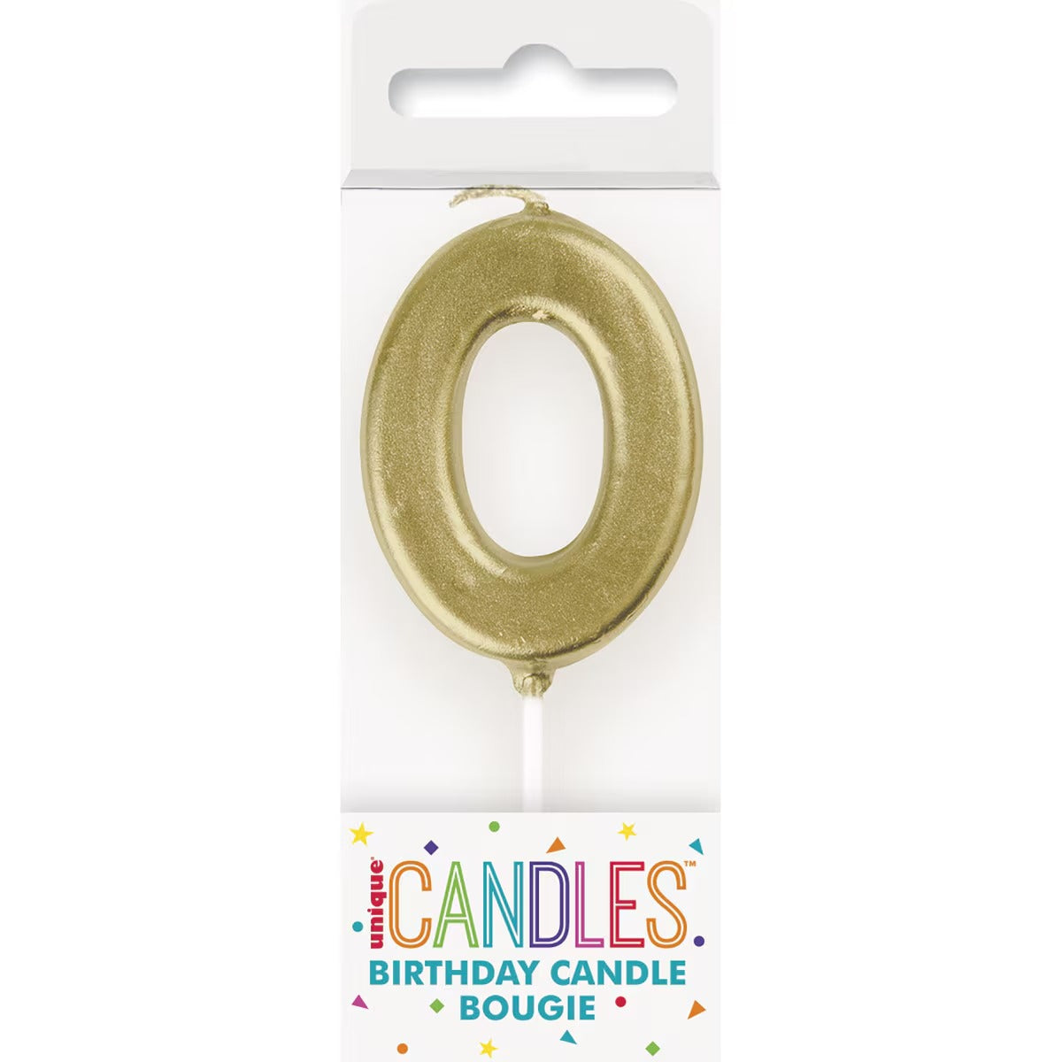 MINI GOLD NUMERAL CANDLE - 0 image 0