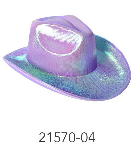 Metallic Cowboy Hat (Purple) image 0