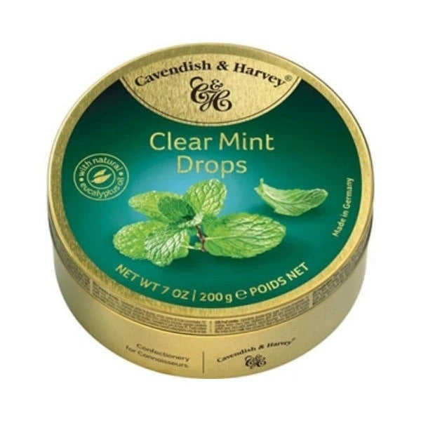 Cavendish &amp; Harvey Clear Mint Drops 200g image 0
