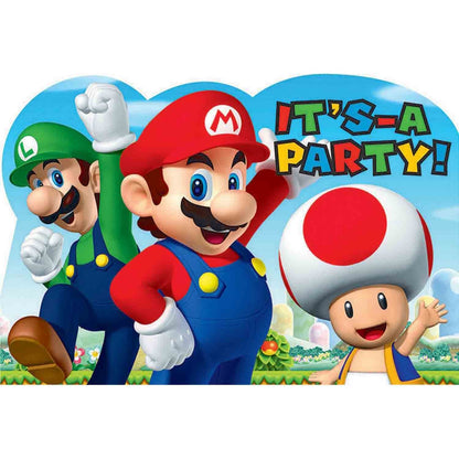 8 Super Mario Bros Postcard Invitations image 0
