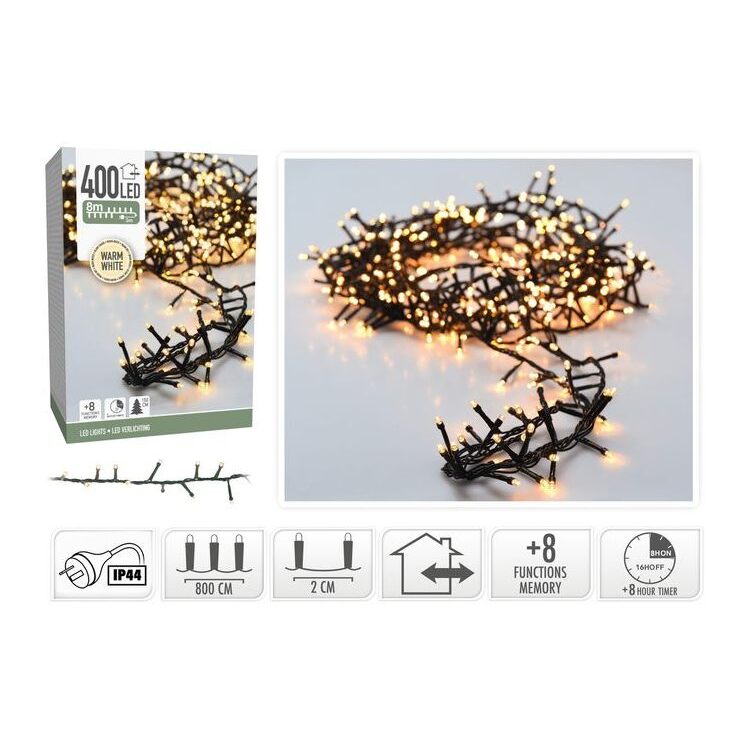 Snake Lights 400LED W/White IP44 8M image 0