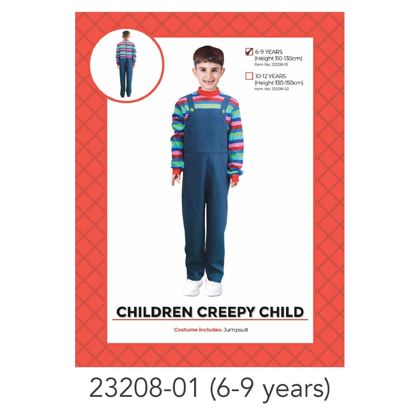 Children Creepy Child Costume 6-9 Years image 0