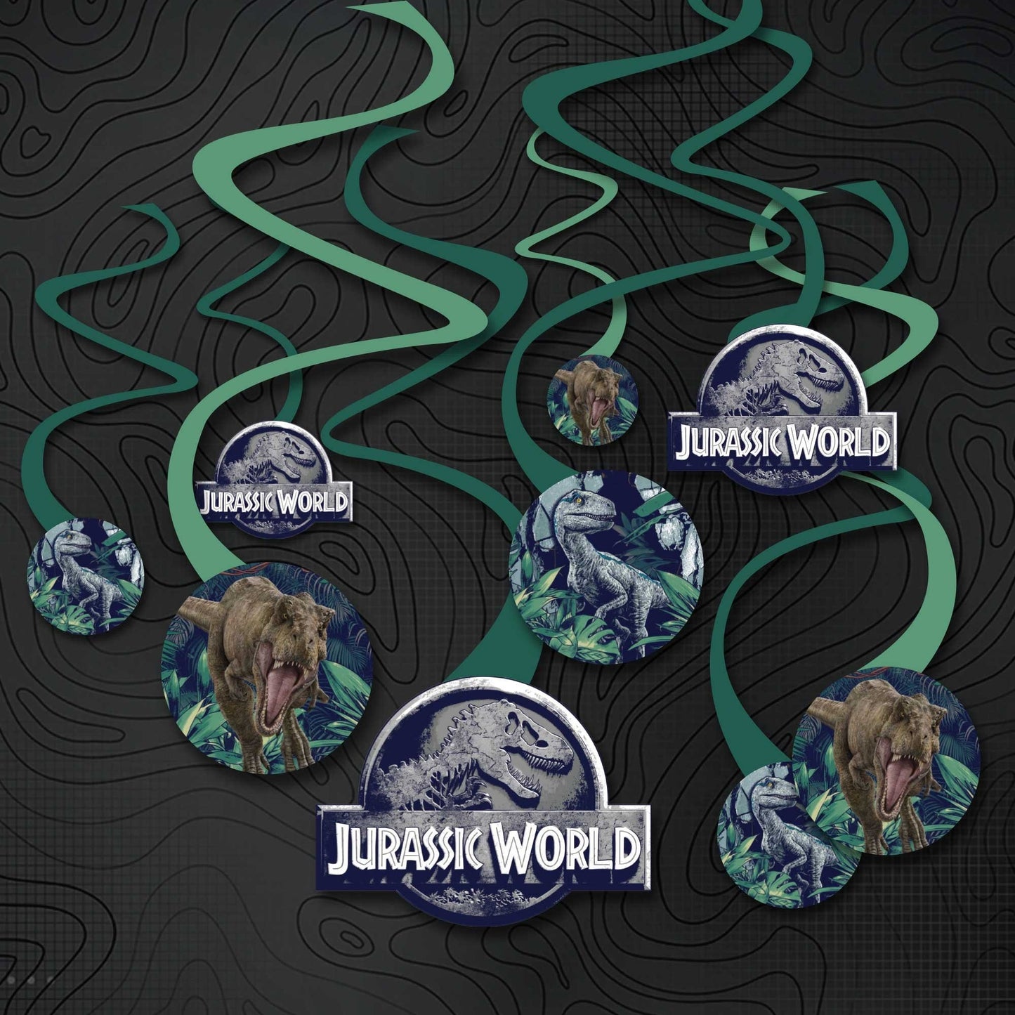 Jurassic Into The Wild Spiral Decorations image 0