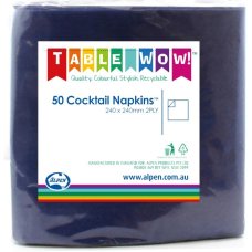 Dark Blue Cocktail Napkins 2ply - 50pk image 0