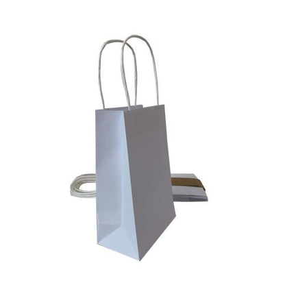 PAPER PARTYBAGS - WHITE 5pk image 0