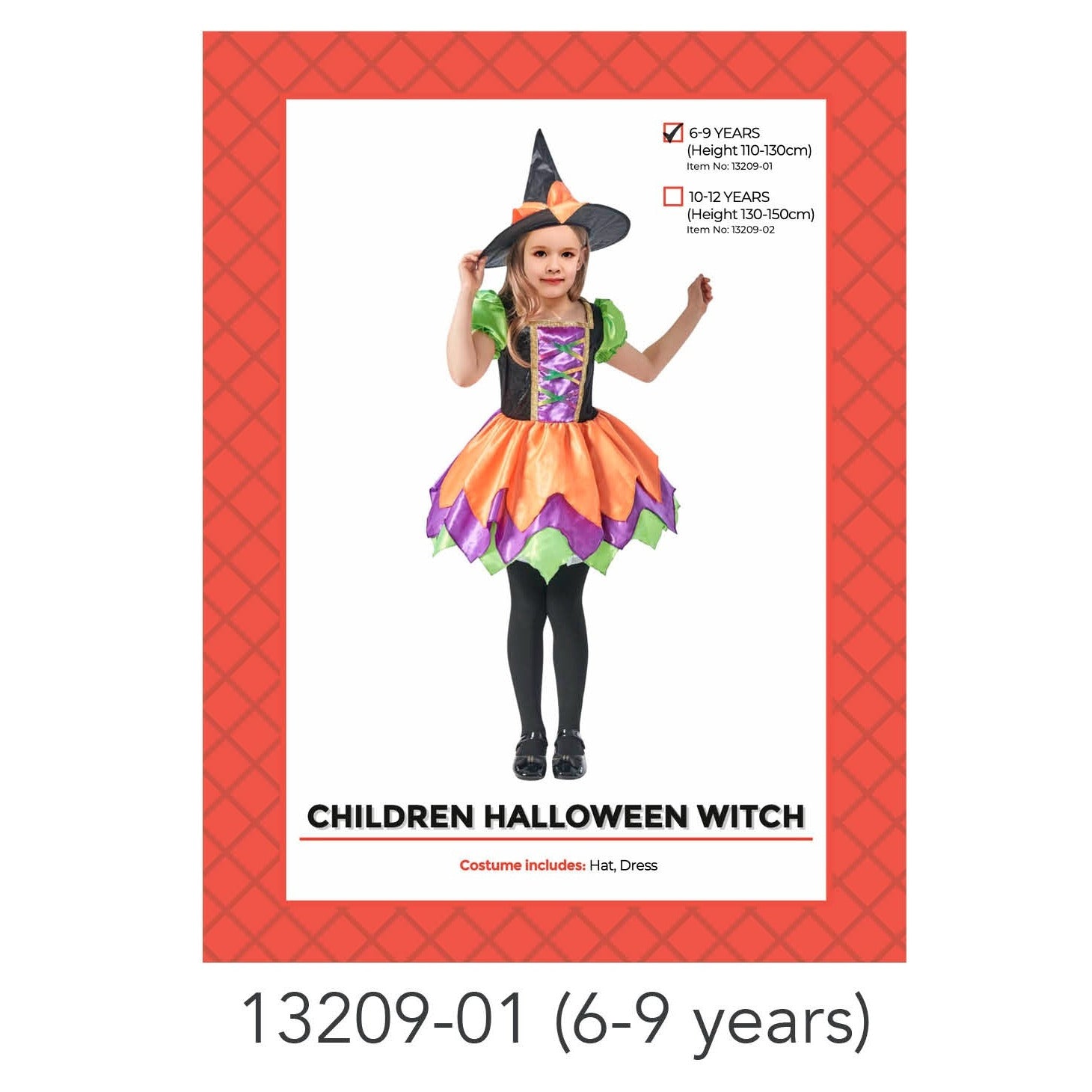 Children Deluxe Witch Princess Costume (6-9years) image 0