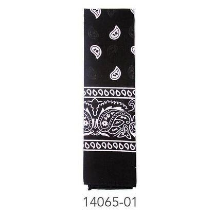 Bandana (Paisley) (Black) Cotton image 0