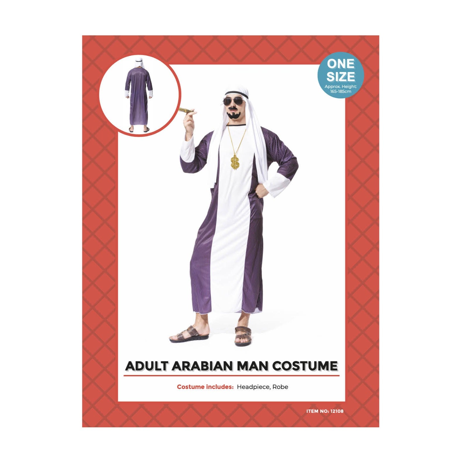 Adult Arabian Man Costume image 0
