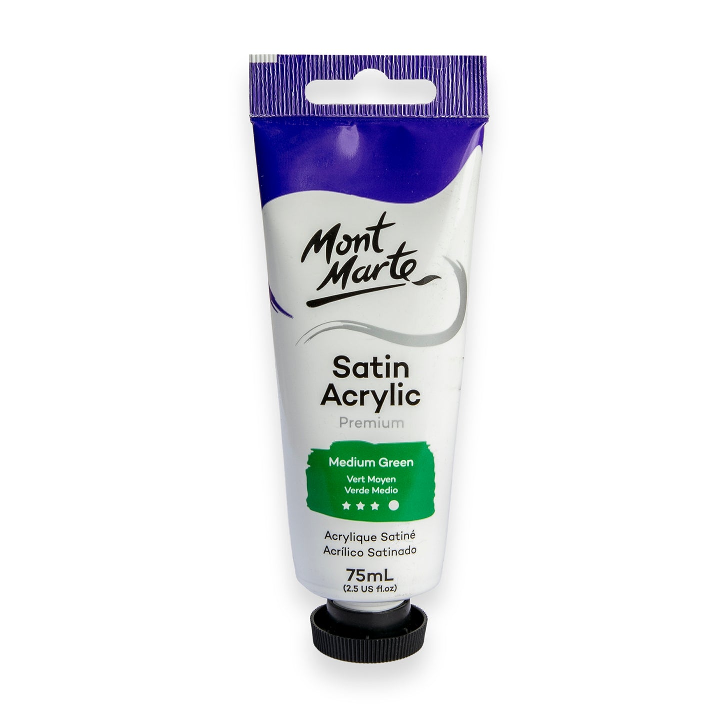 Satin Acrylic 75ml - Medium Green image 0