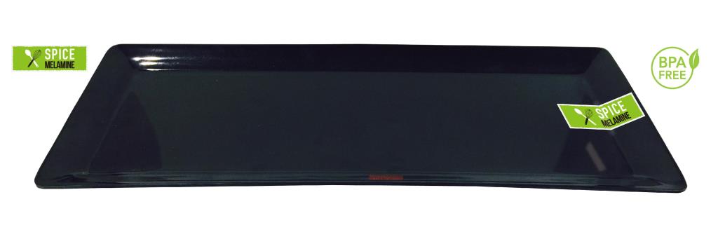 Black Series Melamine Rectangular Platter - 48CM x 20.1CM image 0