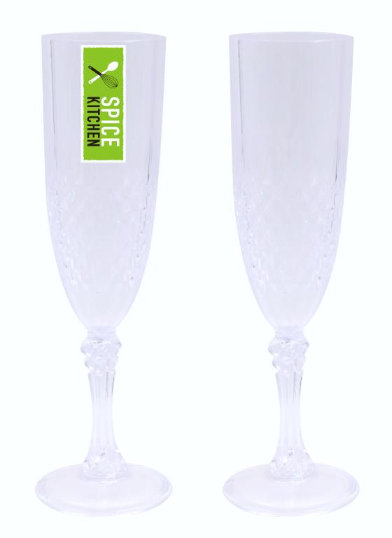 Acrylic Plastic Reusable Champagne Glass image 0