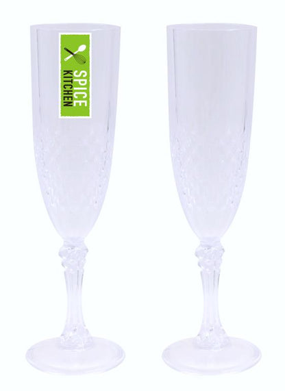 Acrylic Plastic Reusable Champagne Glass image 0
