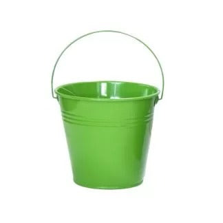 Mini Galvanized Bucket - Light Green image 0
