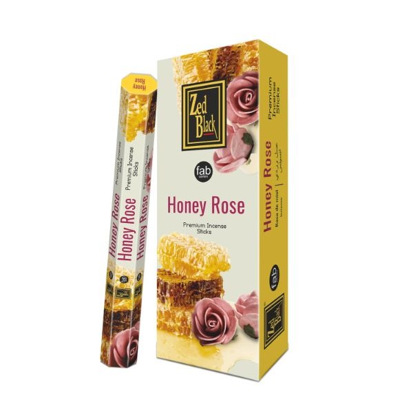 Zed Black Fab Honey Rose Hexa 20 Sticks image 0