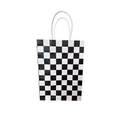 Paper Bag - Black & White Checkered 4pk image 0