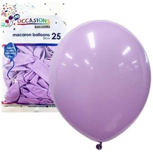 Pastel 30cm Latex Balloons 25pk - Lavender image 0