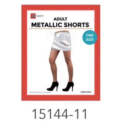 Metallic Shorts (Silver) image 0