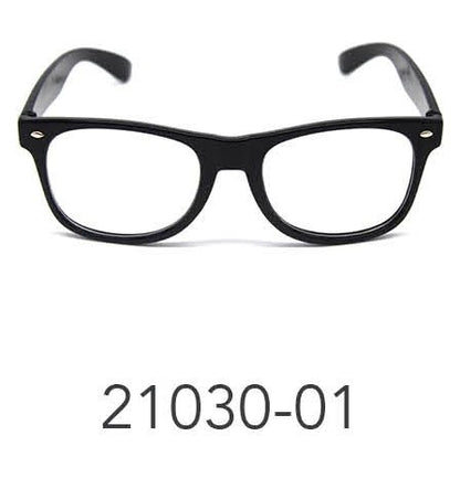 Party Glasses Wayfarers Clear (Black) image 0
