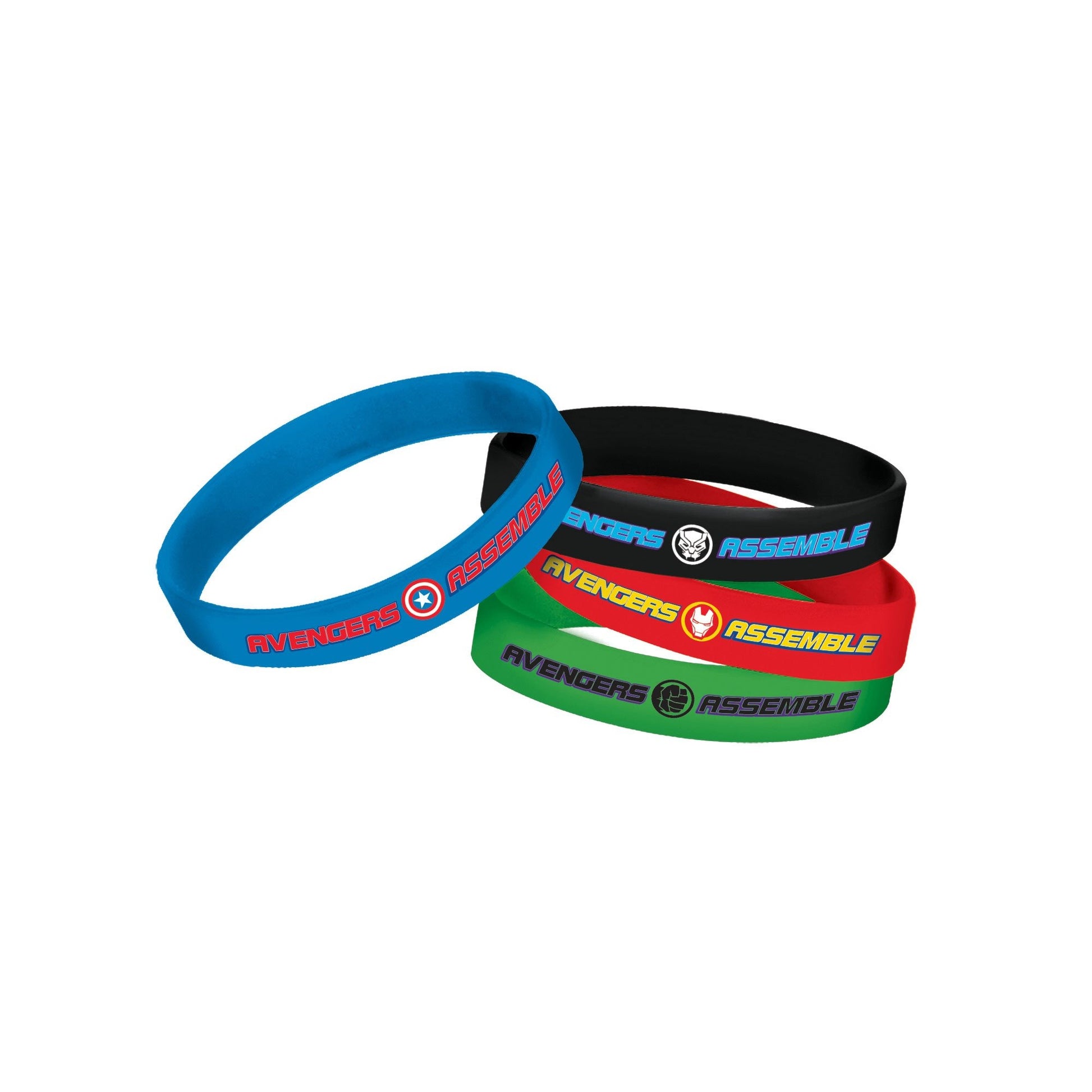 4 Marvel Powers Unite Rubber Bracelets image 0