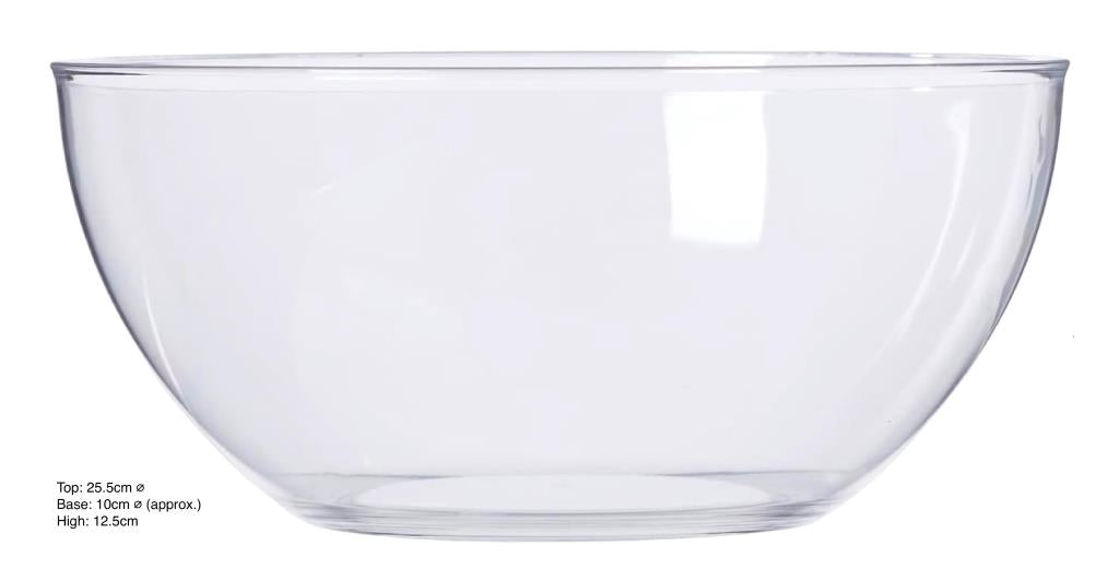 Acrylic Plain Series Plastic Reusable Salad Bowl image 0