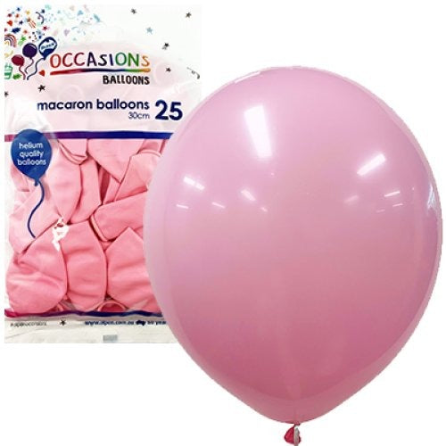 Pastel 30cm Latex Balloons 25pk - Light Pink image 0