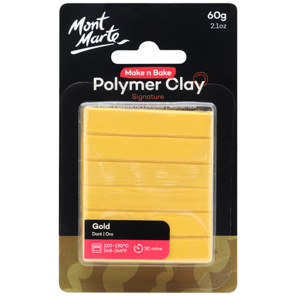 Make n Bake Polymer Clay 60g - Gold image 0