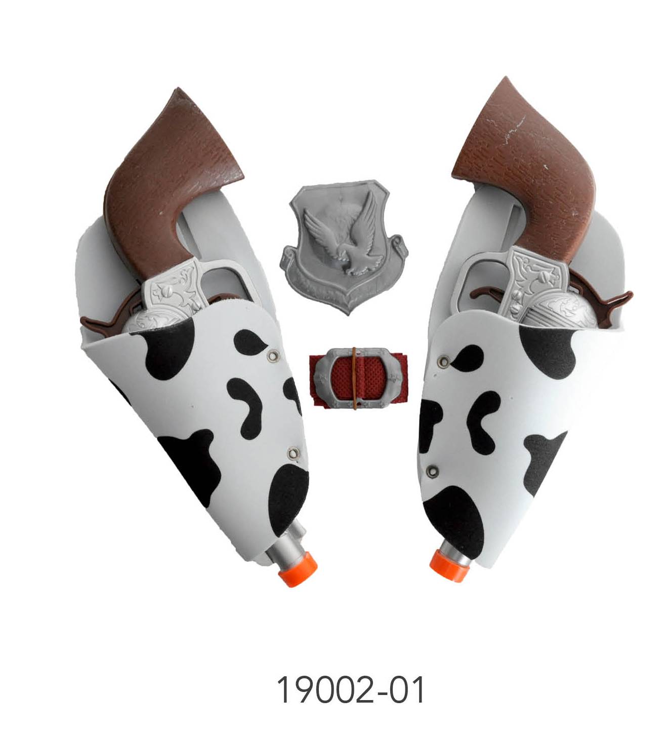 Cowboy Double Gun Set Cowprint Black image 0