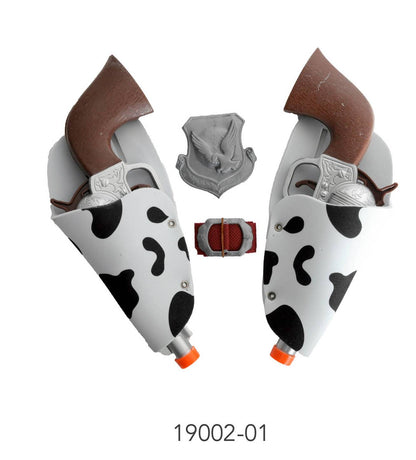 Cowboy Double Gun Set Cowprint Black image 0