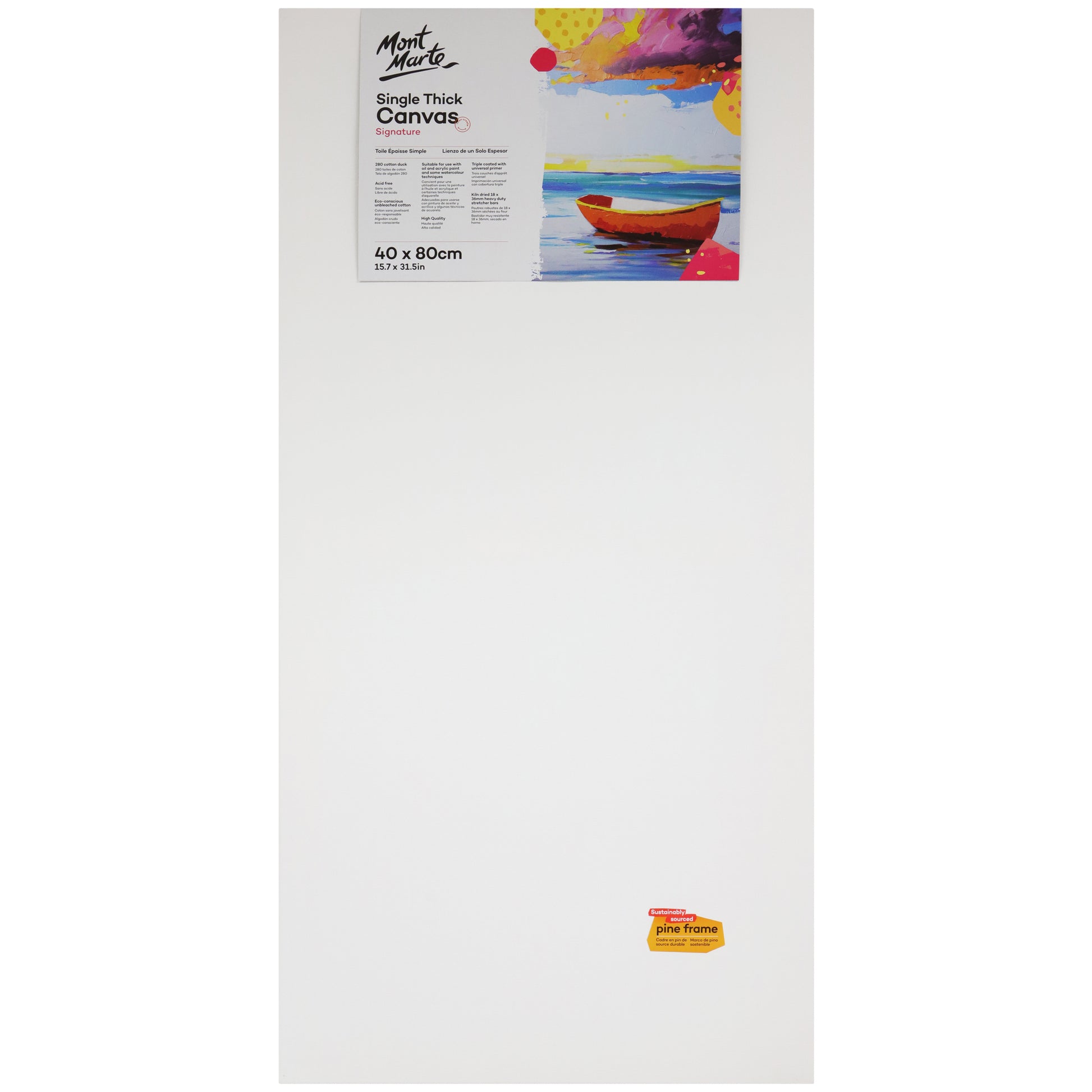 Signature Canvas Pine Frame S.T. 40x80cm image 0