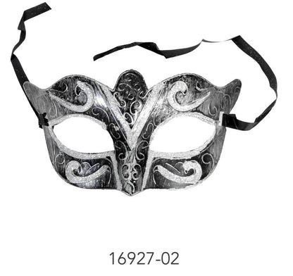 Fancy Glitter Mask (Silver) image 0