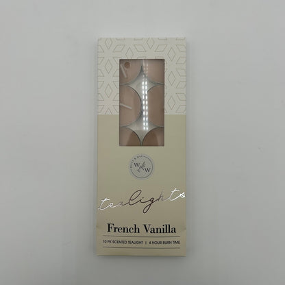 10 PK SCENTED TEALIGHTS/FRENCH VANILLA image 0
