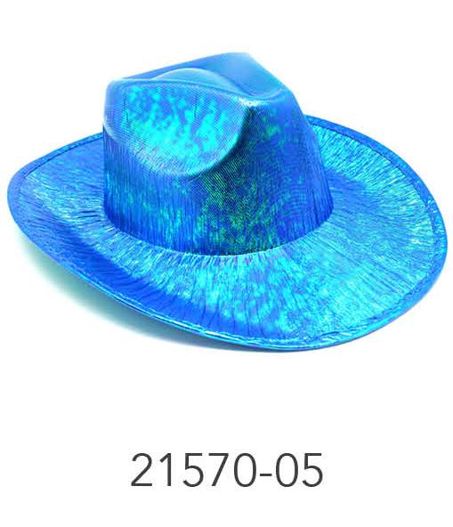 Metallic Cowboy Hat (Blue) image 0