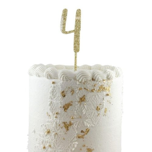 CAKE TOPPER GLITTER GOLD #4 image 0