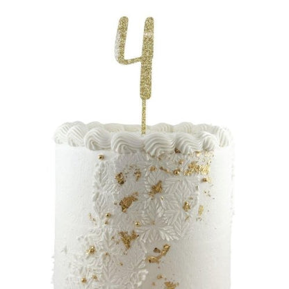 CAKE TOPPER GLITTER GOLD #4 image 0