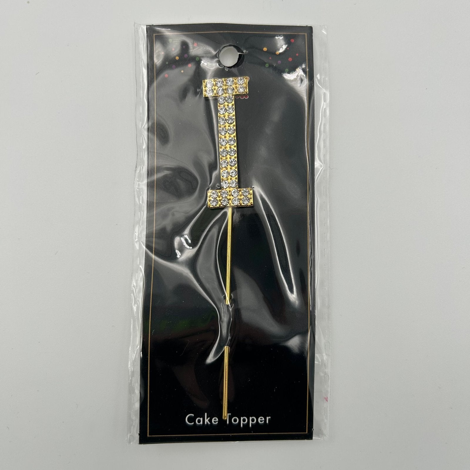 Gold Letter Cake Topper - I image 0