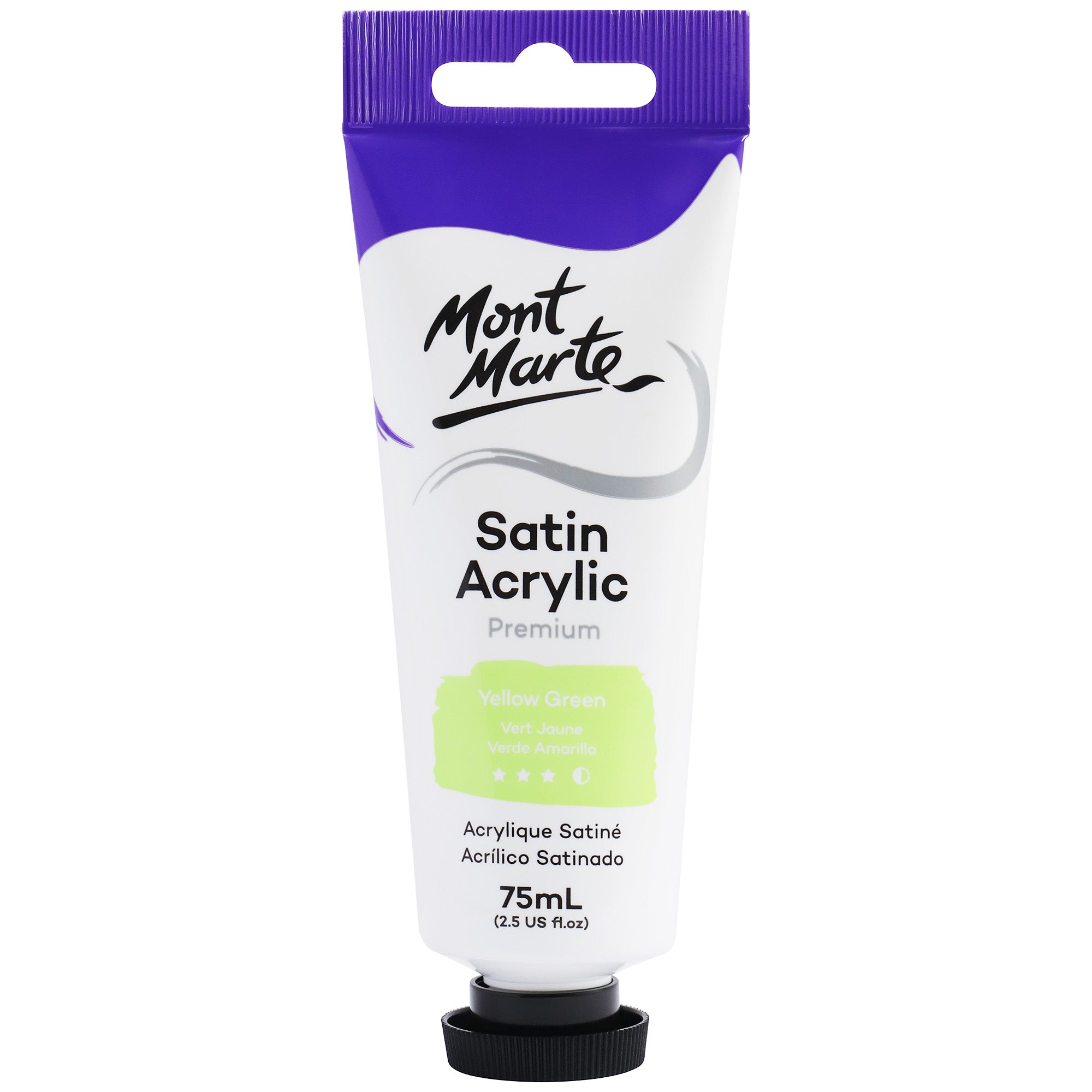Satin Acrylic 75ml - Yellow Green image 0