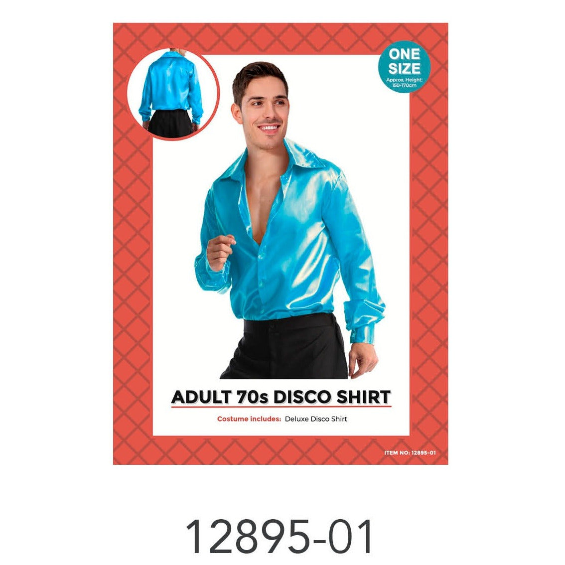 Adult Disco Shirt Blue image 0