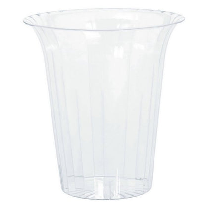 Flared Cylinder Clear Plastic - 18cm x19cm