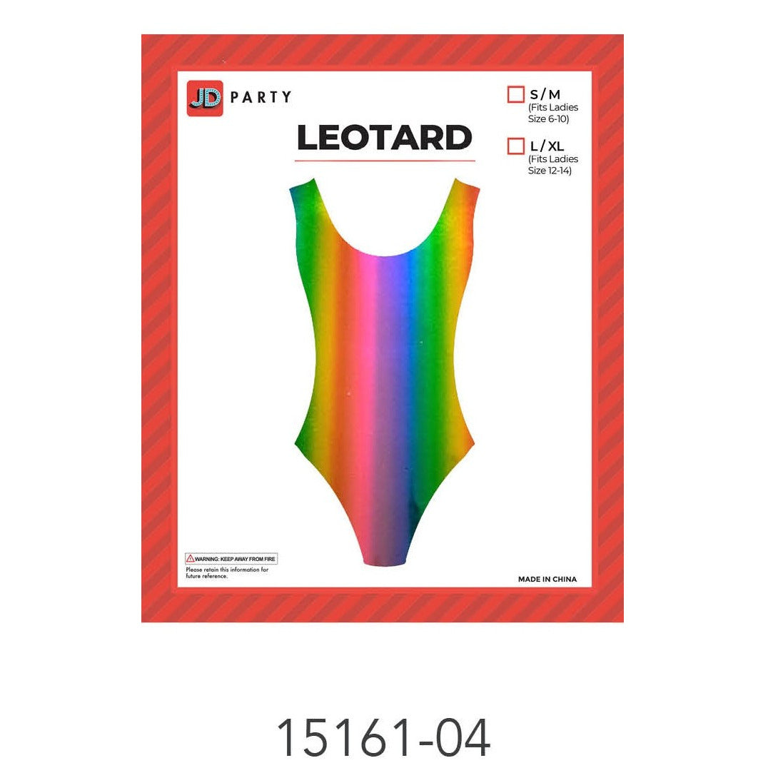 80s Leotard Metallic (L/XL) Rainbow image 0