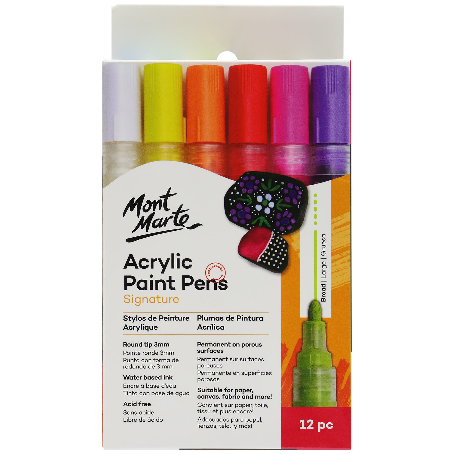 Acrylic Paint Pens Broad Tip 12pc image 0