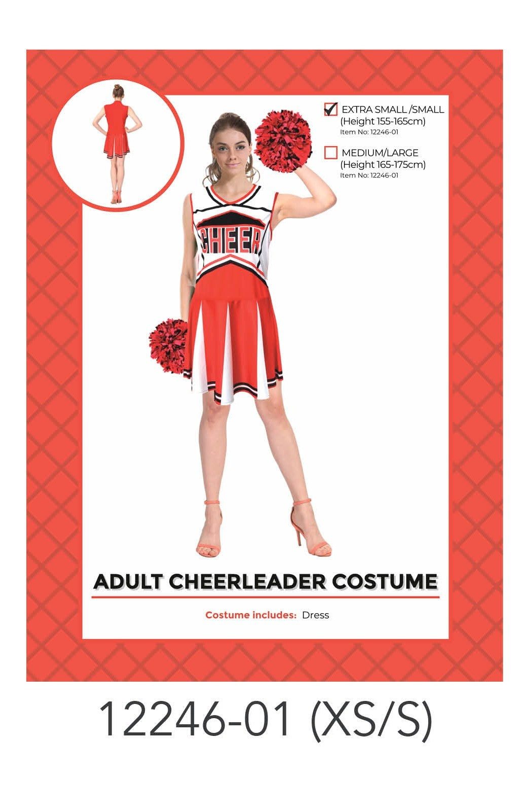 Adult Cheerleader Costume XS/S image 0