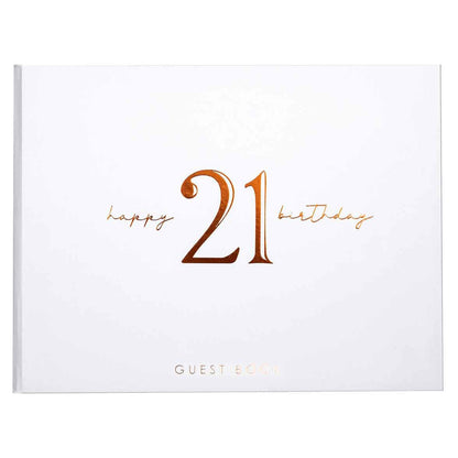 21ST ROSE GOLD GUEST BOOK image 0