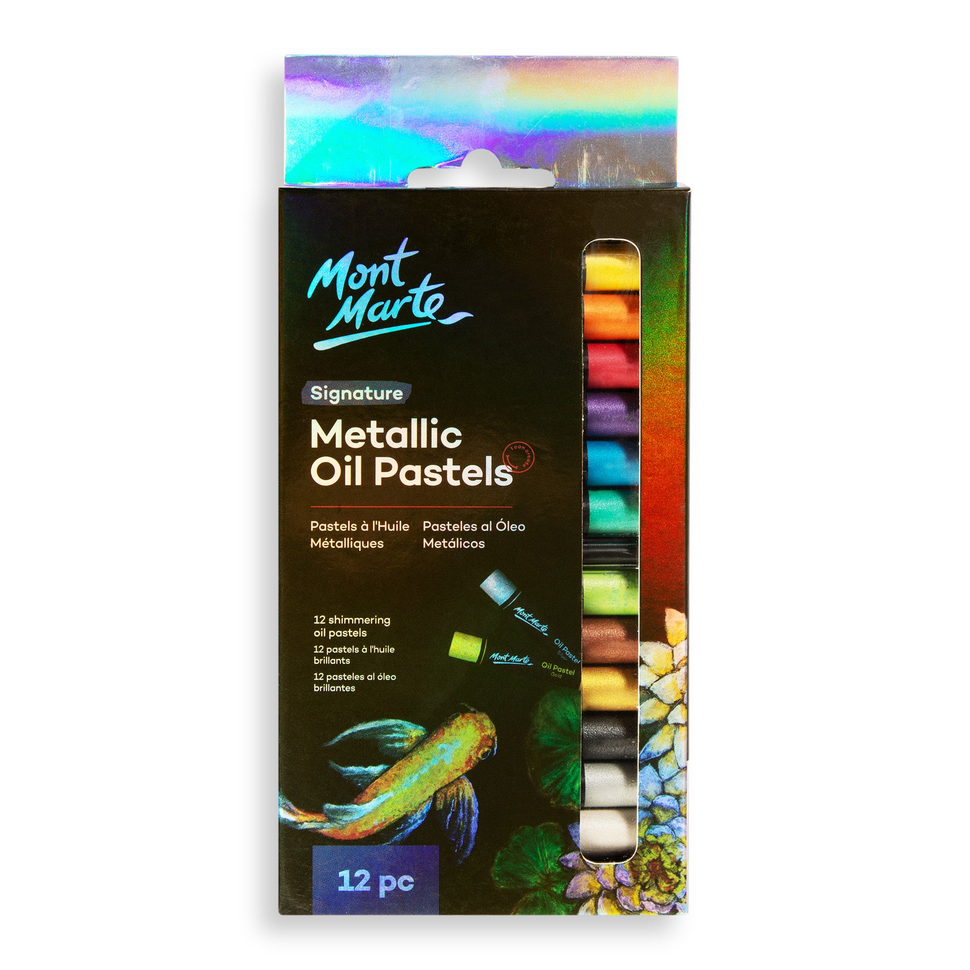 Metallic Oil Pastels 12pc image 0