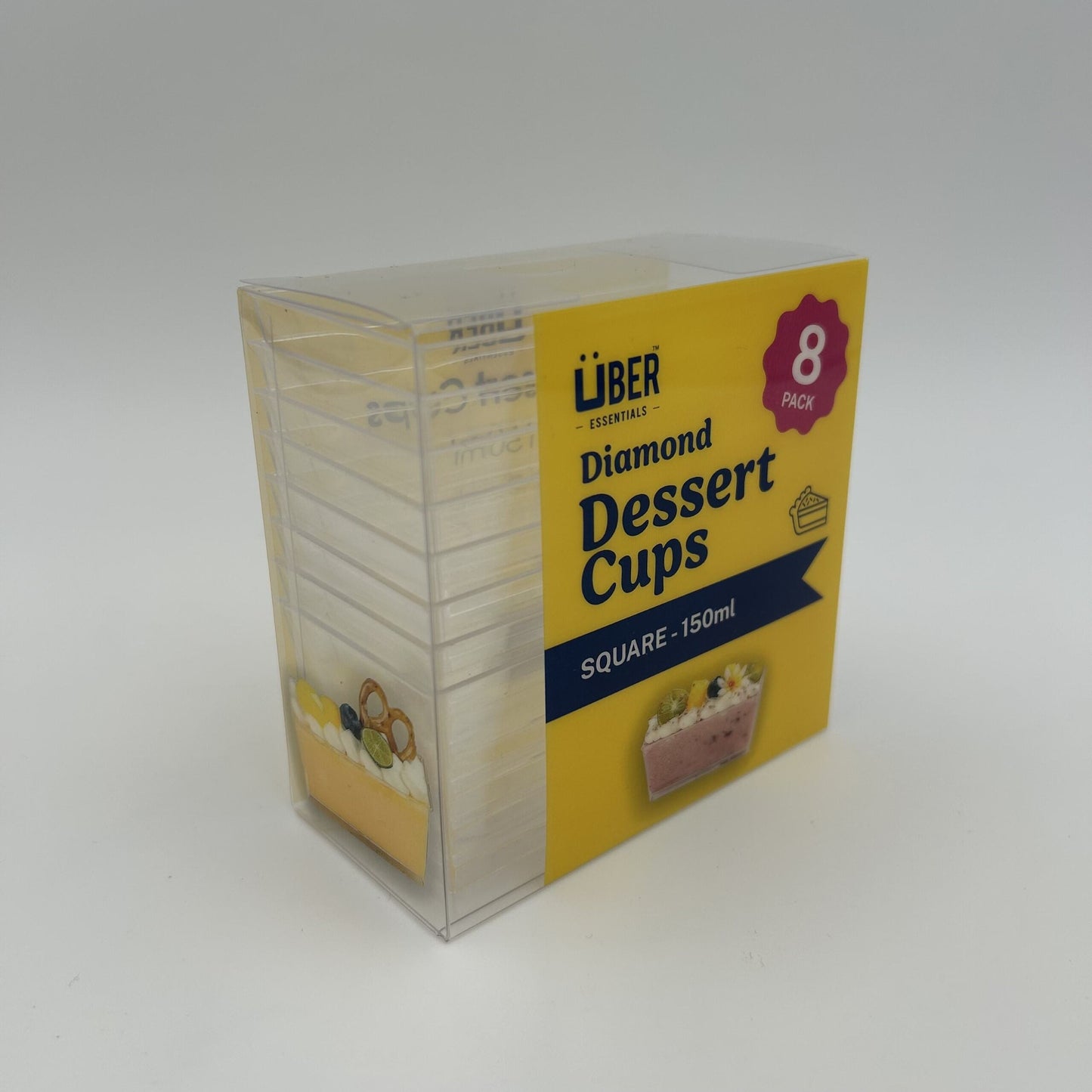 Rectangle Dessert Cups 150ml 8pk image 0