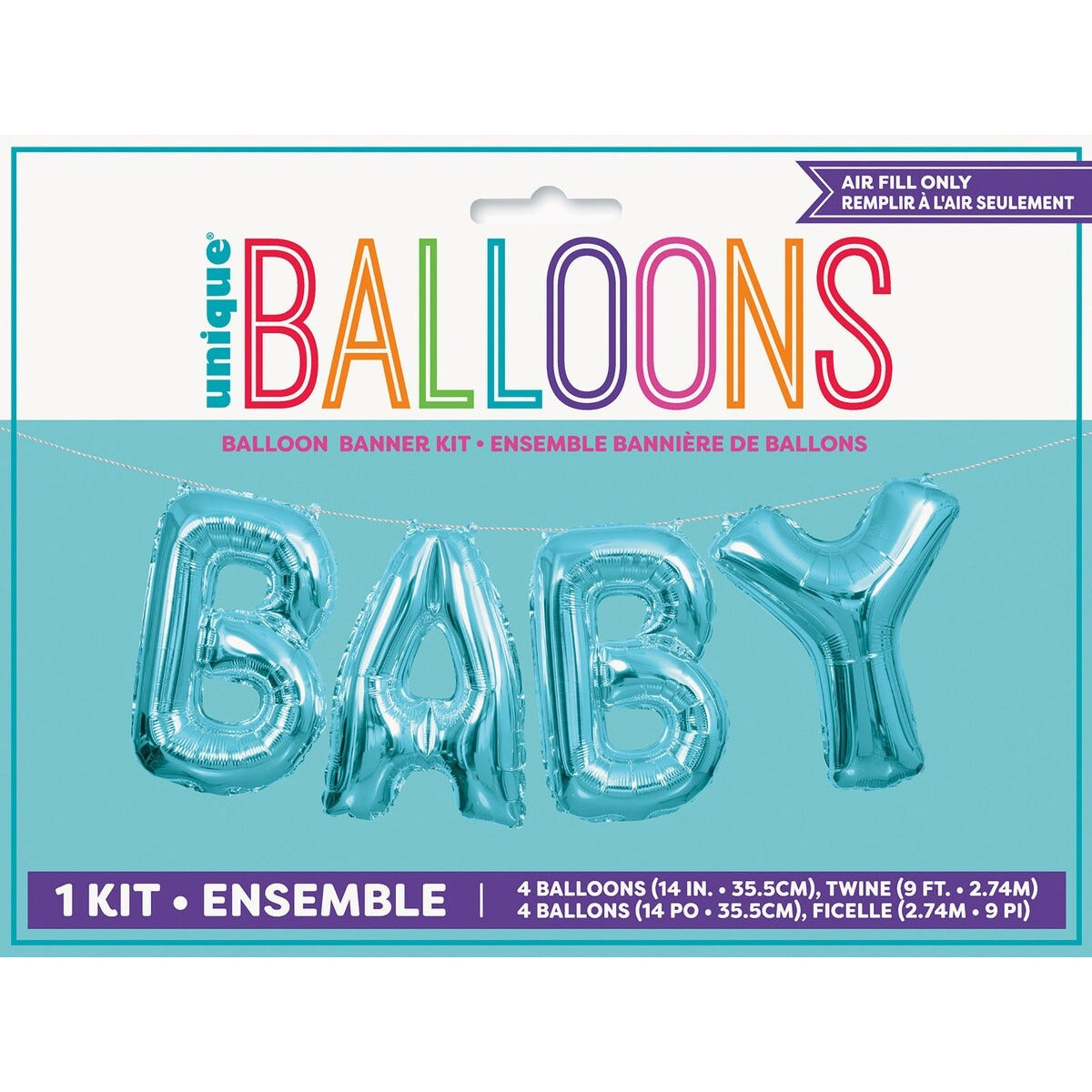 BABY 14" FOIL BLN KIT - BLUE image 0