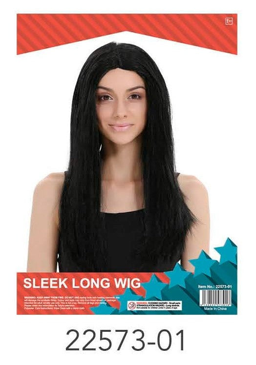 Sleek Long Wig (Black) image 0