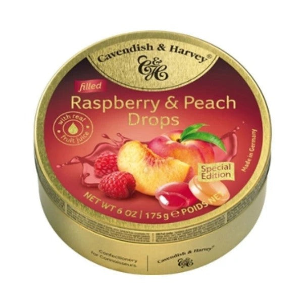 Cavendish & Harvey Raspberry/Peach Filled 175g image 0