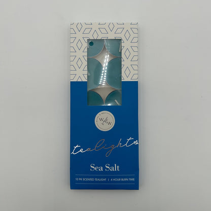 10 PK SCENTED TEALIGHTS/SEA SALT image 0