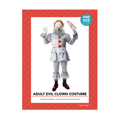 Adult Killer Clown Man Costume image 0